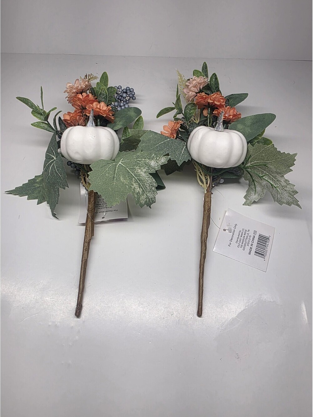 Pumpkin Gourd Berry Bush Table Wreath Decor Thanksgiving Artificial Harvest Fall